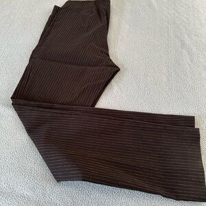 Attyre Women’s Stretch pull on Black Pinstripe Dress Pants